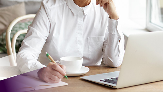 professional documenting a career development plan