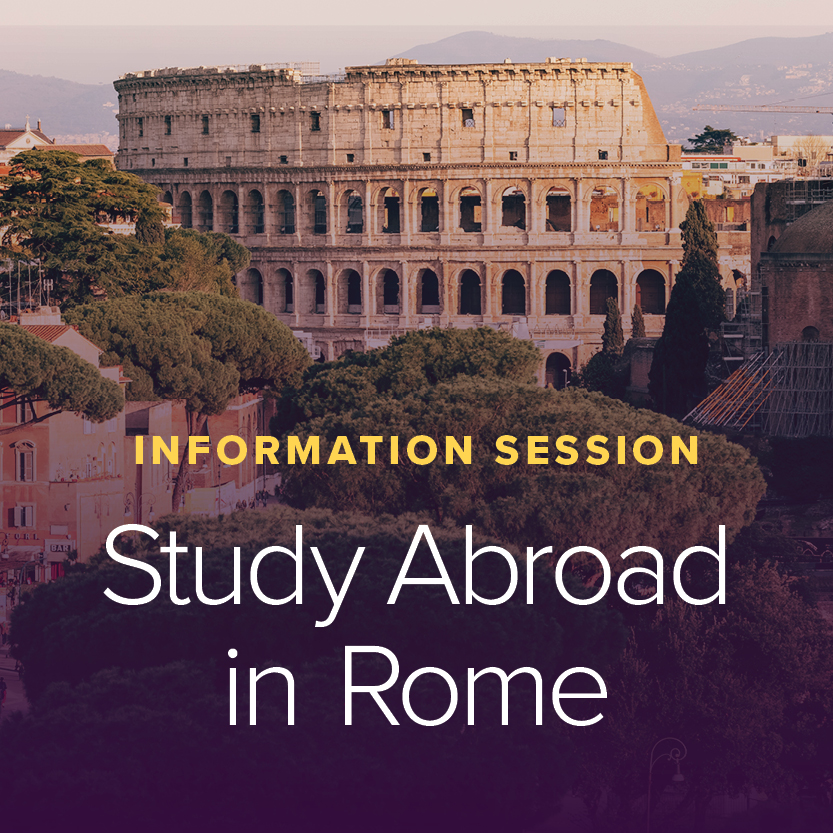 Study abroad in Rome information session
