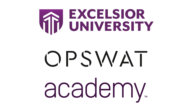 Excelsior University and OPSWAT Academy logos