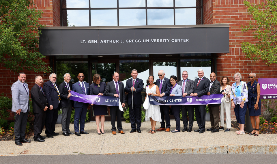 Ribbon cutting for Lt. Gen. Arthur J. Gregg University Center
